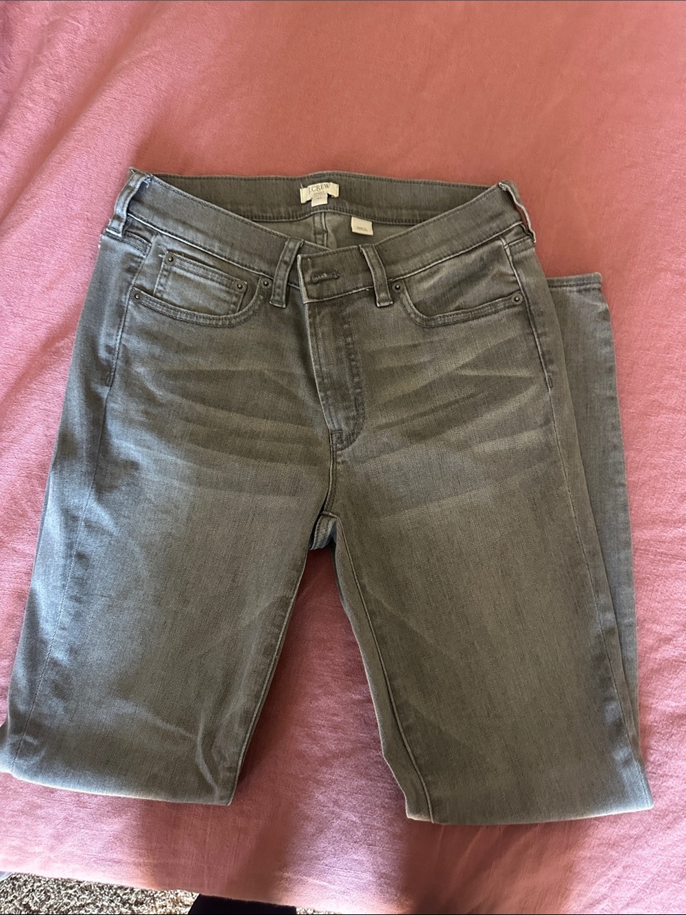J. Crew Slim High-Rise Skinny Jeans - Gray Wash
